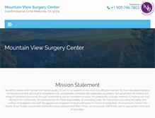 Tablet Screenshot of mtviewsurgery.com